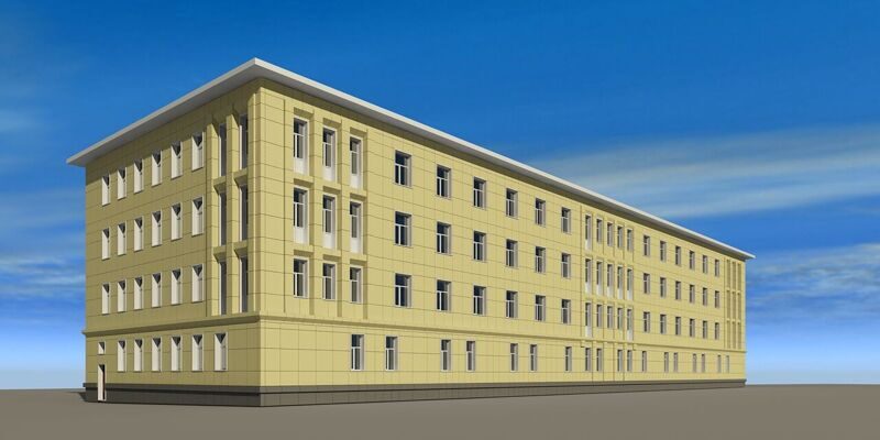 Проект фасада объекта: Военный госпиталь